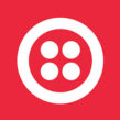 Twilio logo, one of the Claris Connect integration that Adimea offers, part of the Claris FileMaker platform.